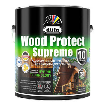 WOOD PROTECT Supreme, тиковое дерево 2,5л "Dufa" Пропитка WOOD PROTECT Supreme, тиковое дерево 2,5л "Dufa" Пропитка
